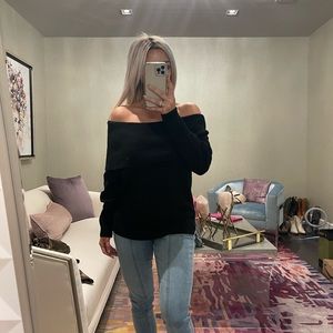 Sugar lips off the shoulder sweater!